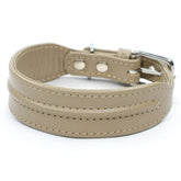 The Ridge Wide Leather Dog Collar by Petiquette